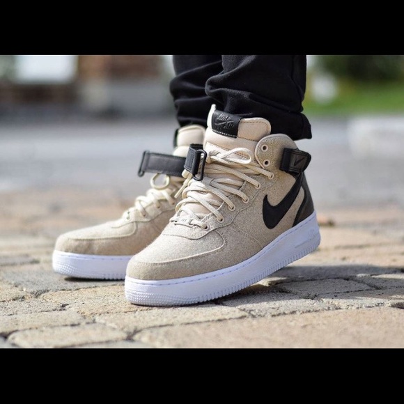 NIKE AF1 WHEAT N LEATHER - Picture 1 of 8